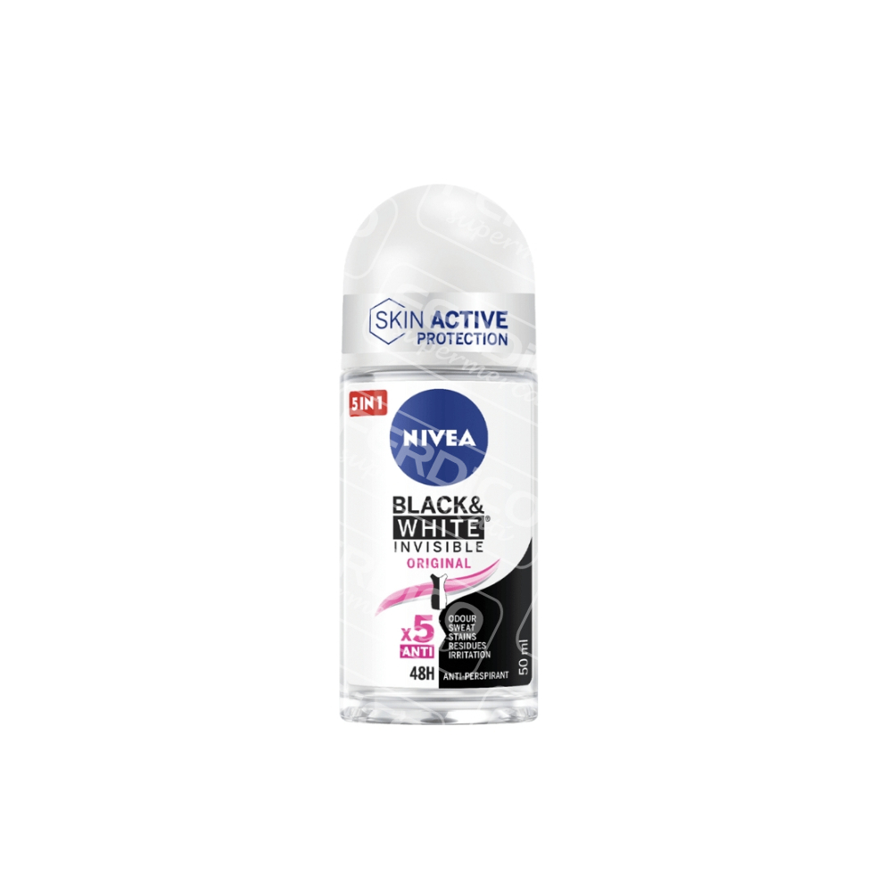 NIVEA DEOD.ROLL BLACK/WH ML50