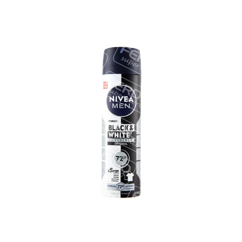 NIVEA DEOD.SPRAY MAN B&W ML150