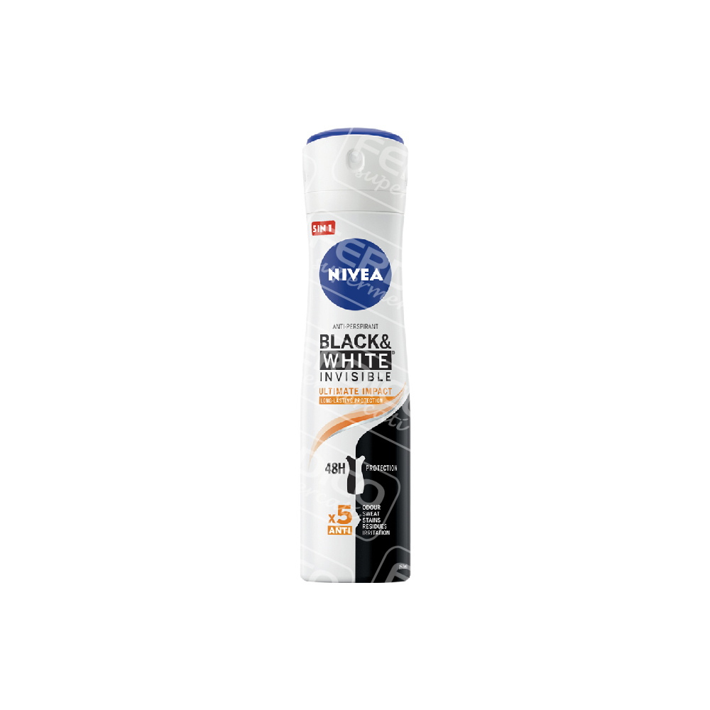 NIVEA DEOD.SPRAY B&W ULT.ML150