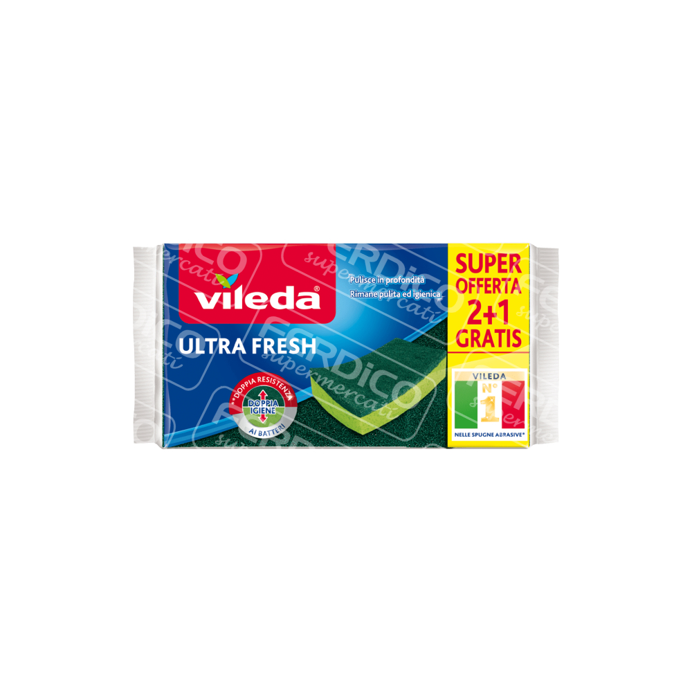 VILEDA SPUGNA ULTRA FRESH 2+1