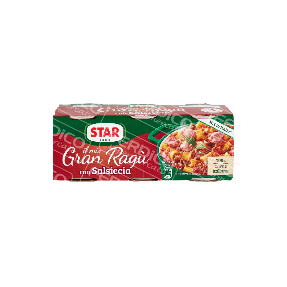 STAR RAGU’CARNE SALSIC.GR100X3