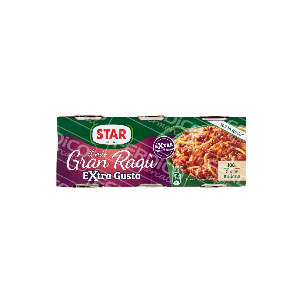 *STAR RAGU’EXTRA GUSTO GR.100X3