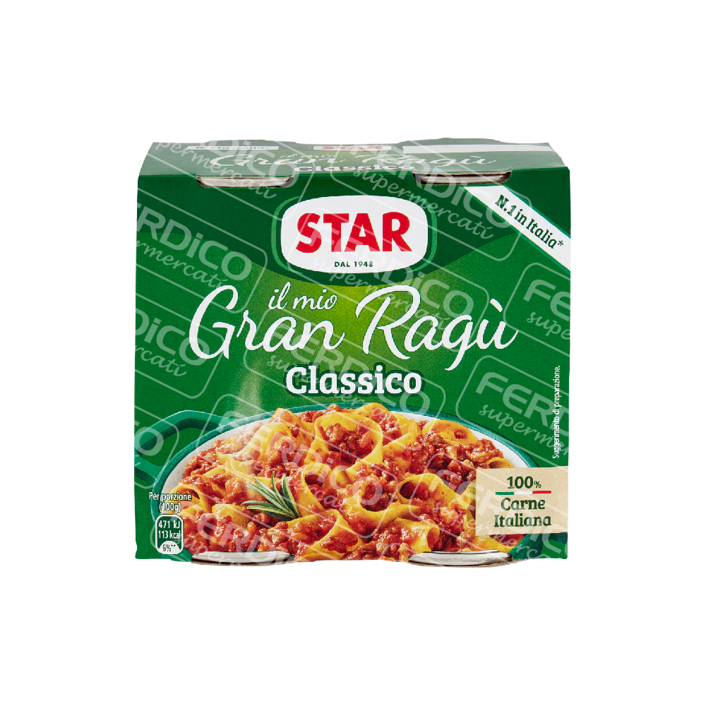 *STAR RAGU’ CLASSICO GR.180X2