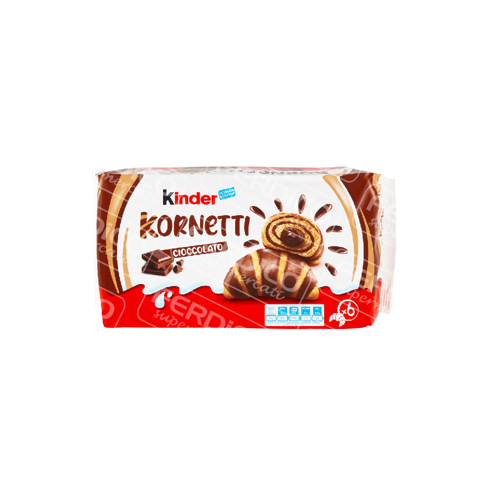 KINDER KORNETTI CACAO T6 252