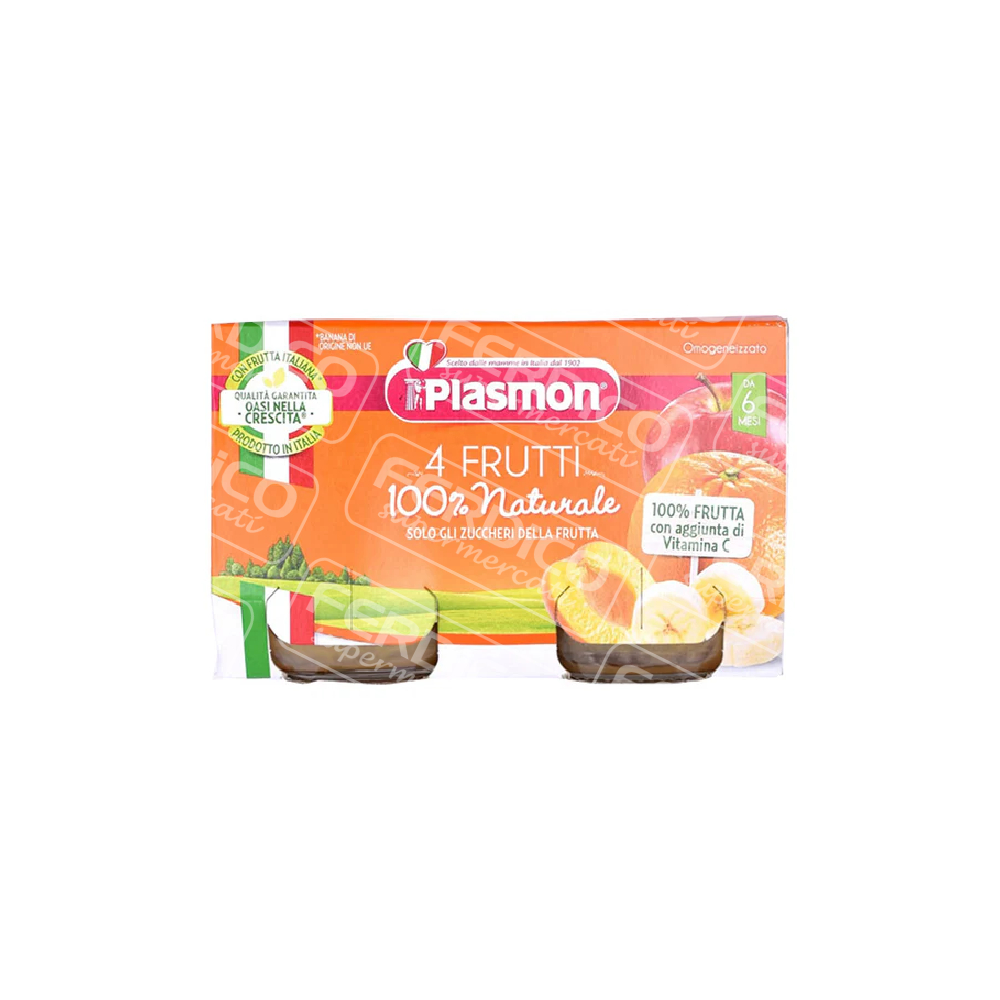 PLASMON OMO 4 FRUTTI GR.104X2