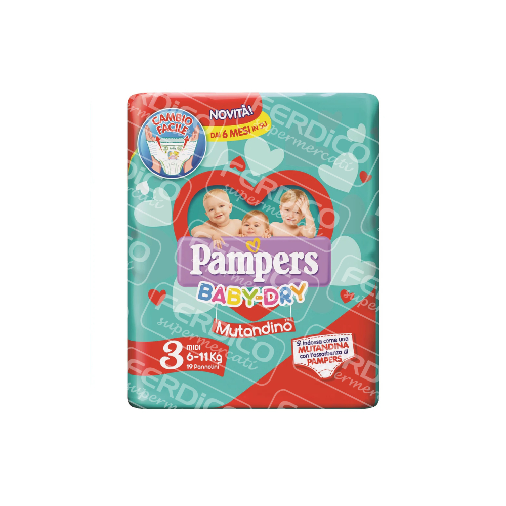 PAMPERS PANNOL.B.DRY MUT.MIX19