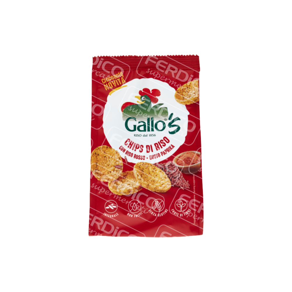 GALLO CHIPS RISO PAPRIKA GR40