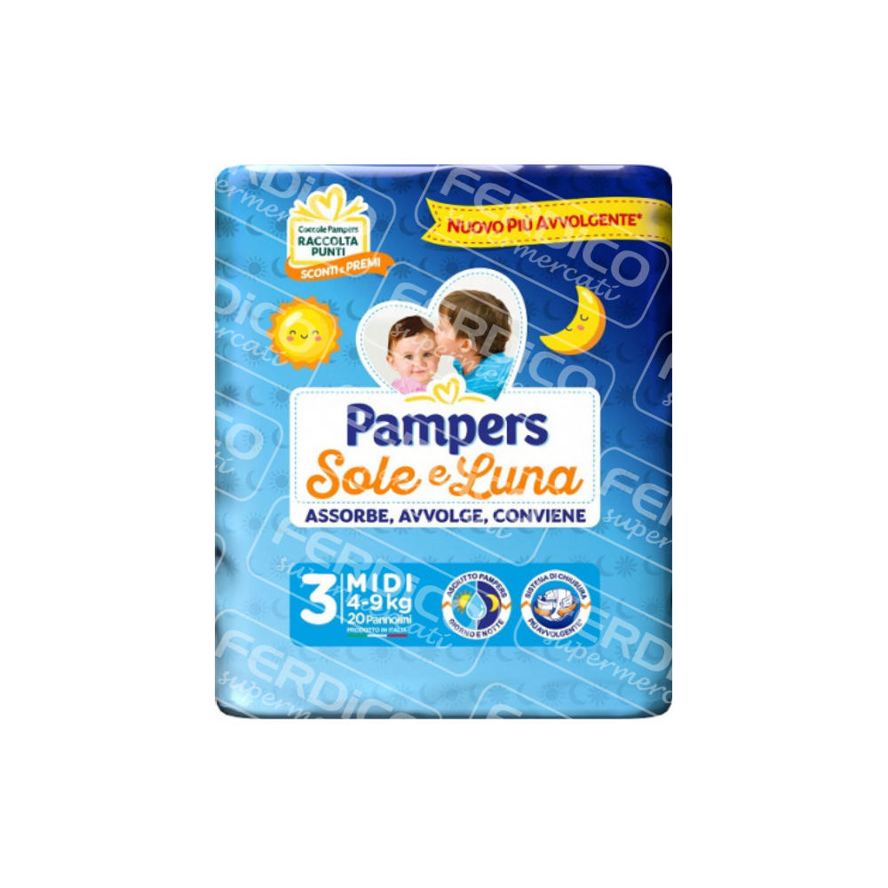 PAMPERS PANNOL.SO/LU MIDI X20