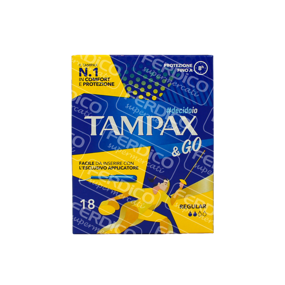 TAMPAX & GO ASS.REGULAR X18