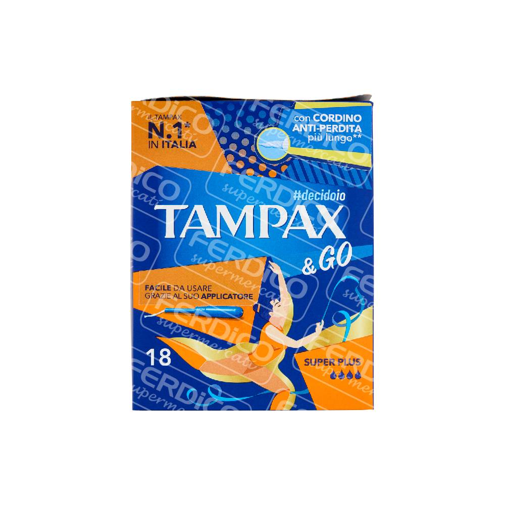 TAMPAX & GO ASS.SUPER PLUS X18