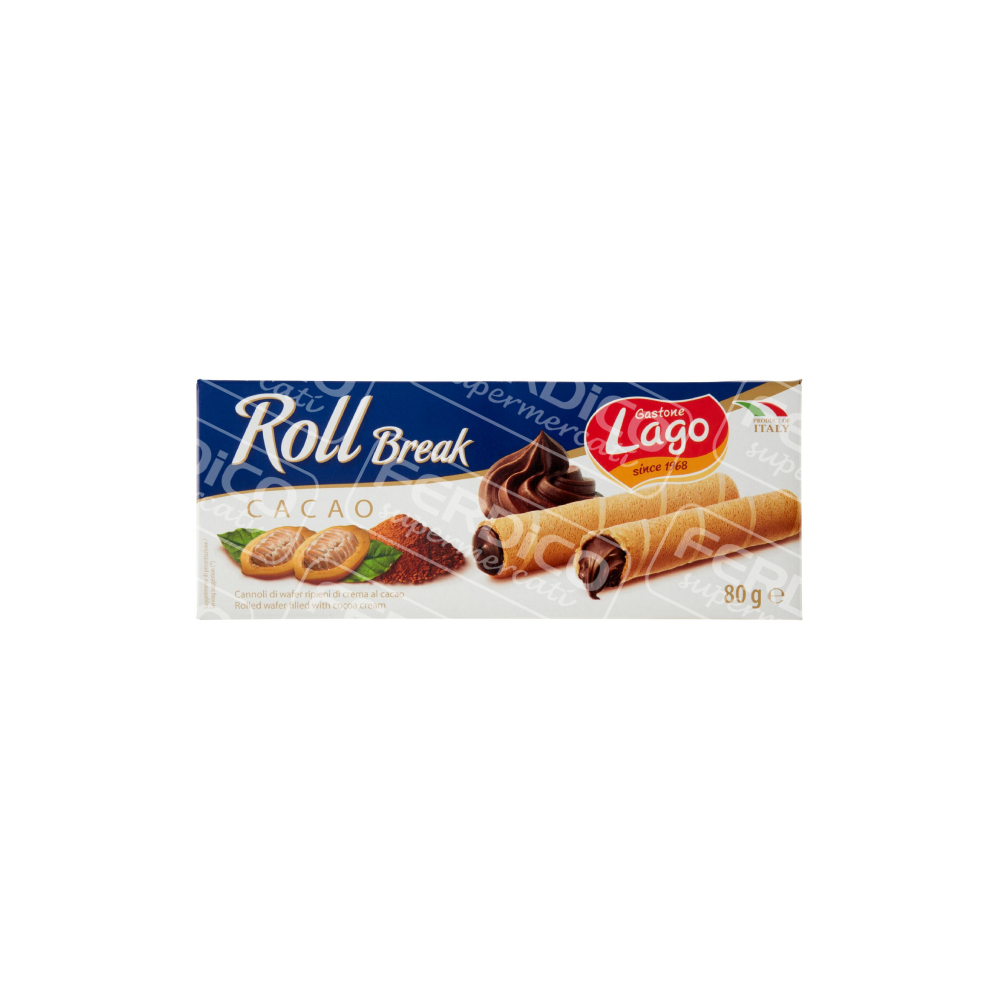 LAGO WAFER ROLL CACAO GR.80