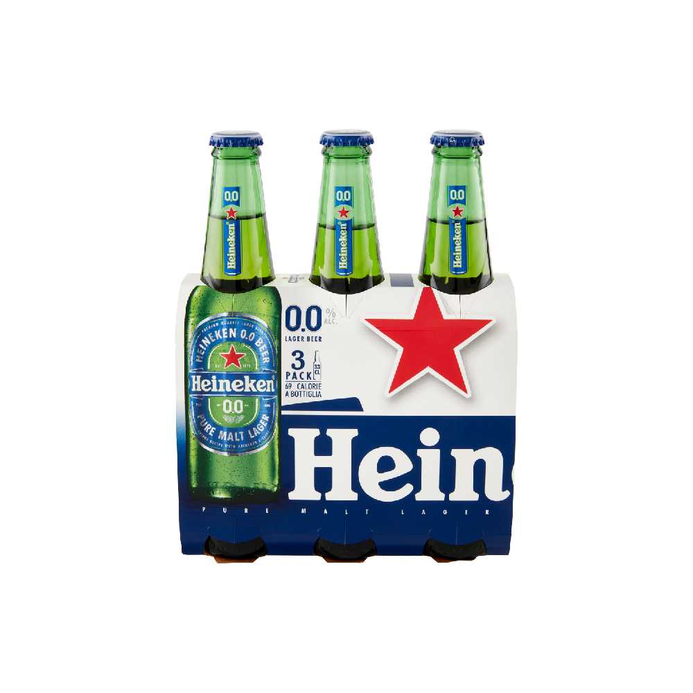 HEINEKEN BIRRA 0.0 CL33X3