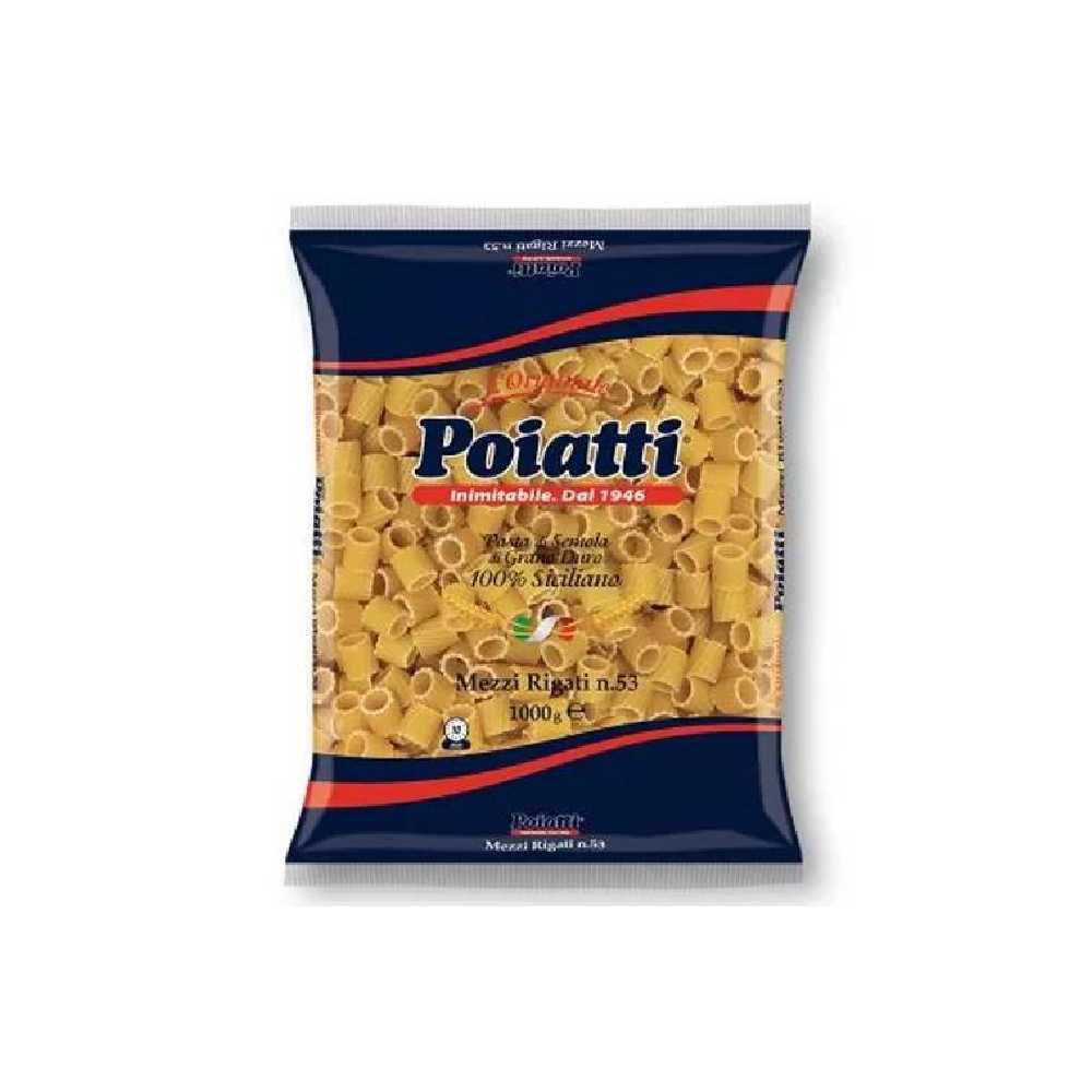 POIATTI N.53 MEZZI RIGATONI 1KG