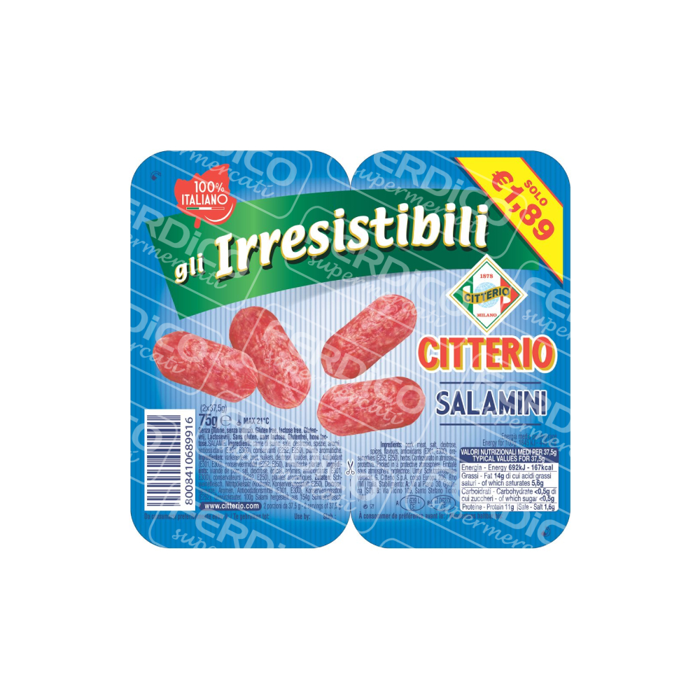 IRRESISTIBILI SALAMINI 75GR