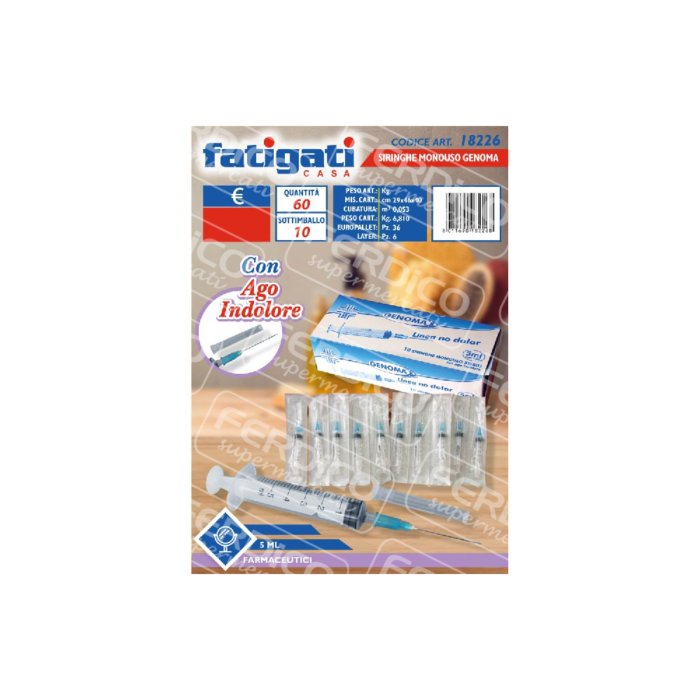 FATIGATI SIRINGHE 5ML