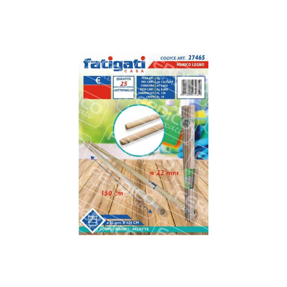 FATIGATI MANICO LEGNO VER.130