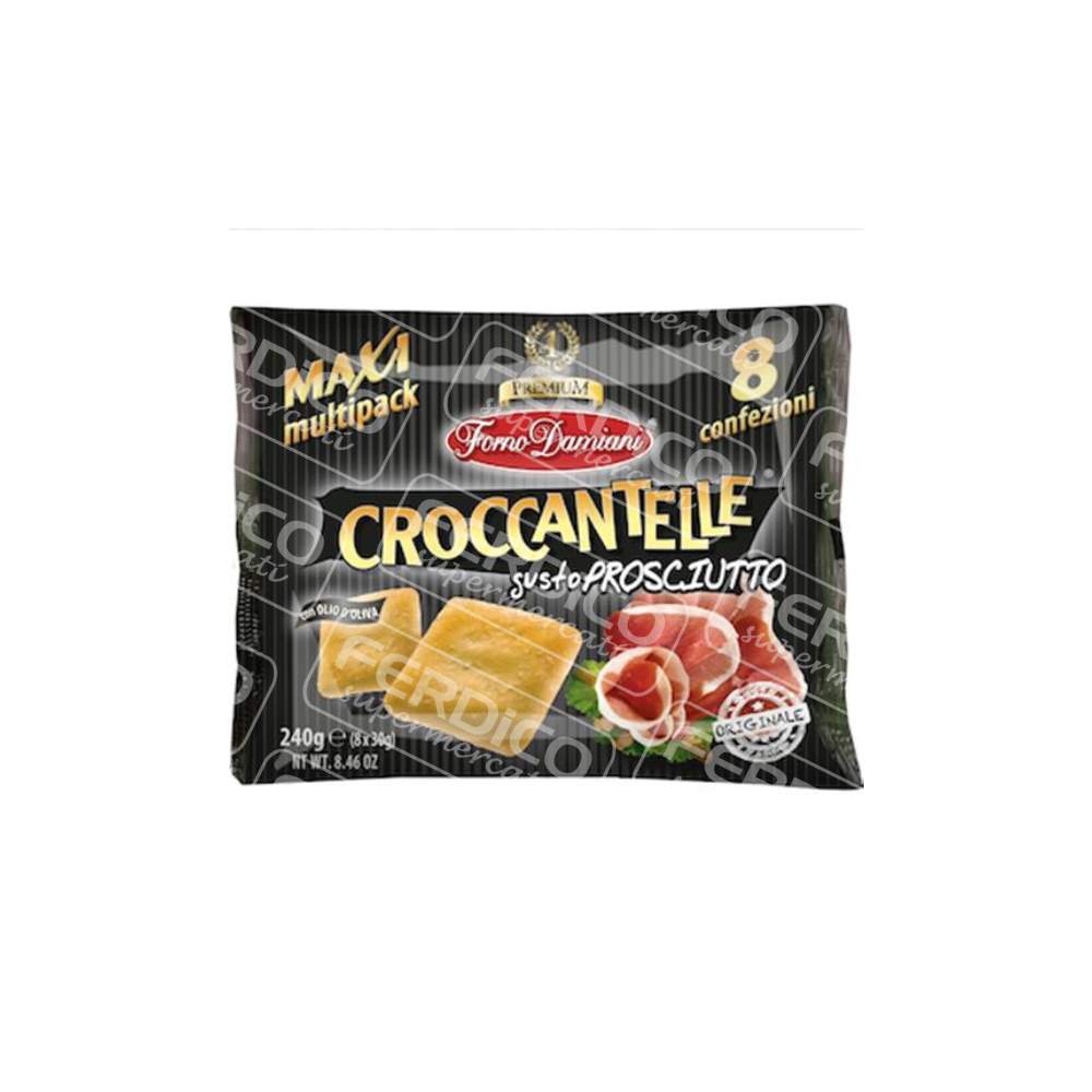 CROCCANTELLE MULTIPACK X8 PROSCIUTTO 180GR