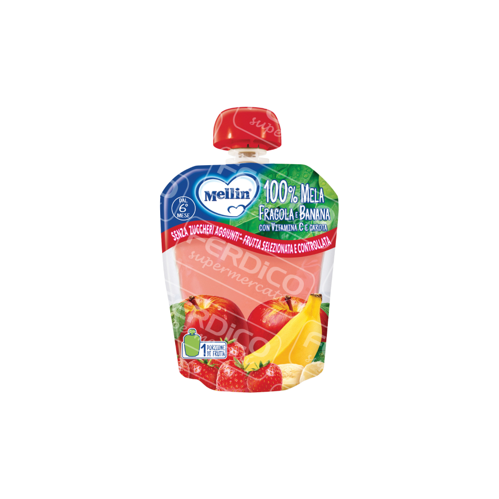 MELLIN POUCH FRAGOLA/BAN.GR.90