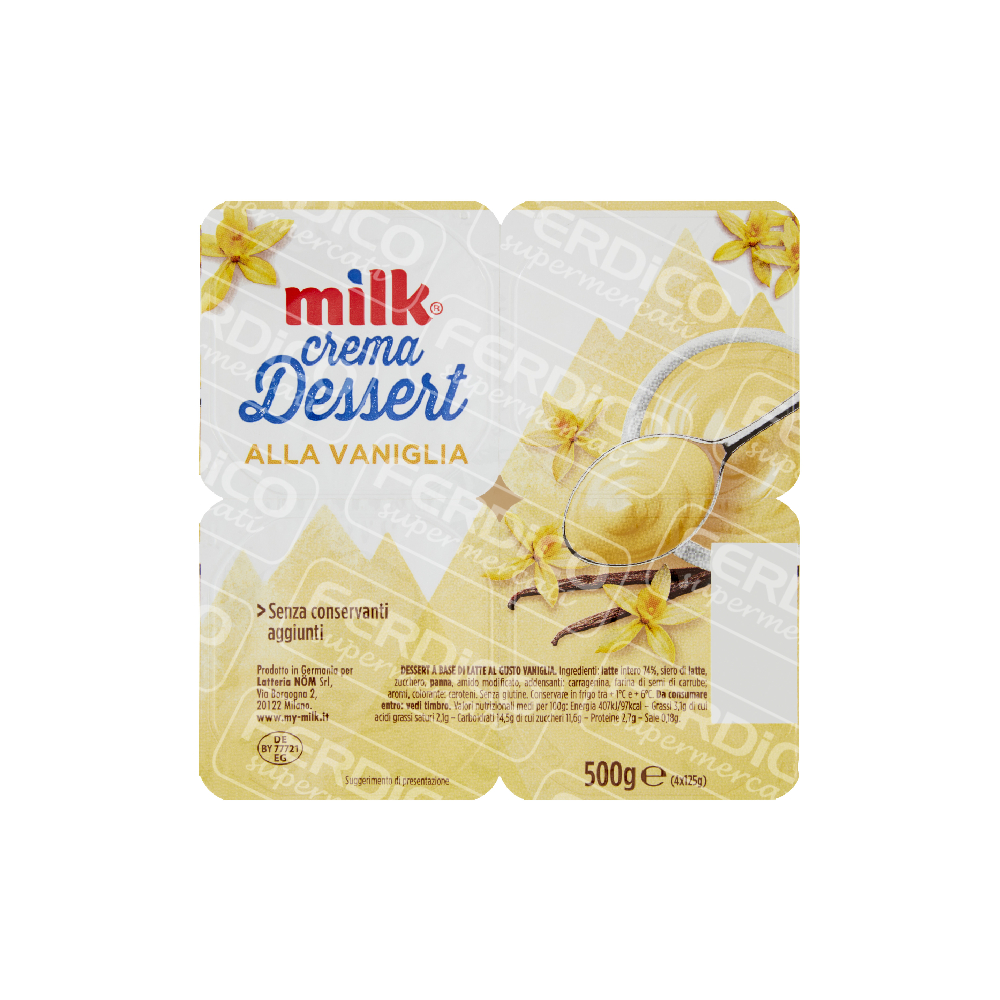 MILK CREMA VANIGLIA G125X4