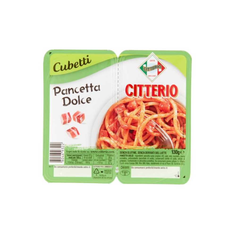 CITTERIO PANCETTA CUB.DOL.G130