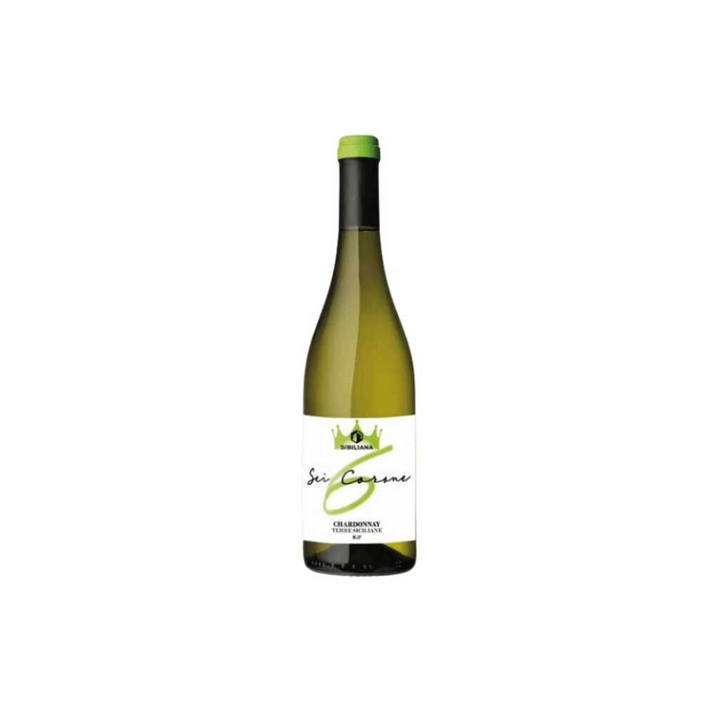 *6 CORONE VINO CHARDONNAY CL75