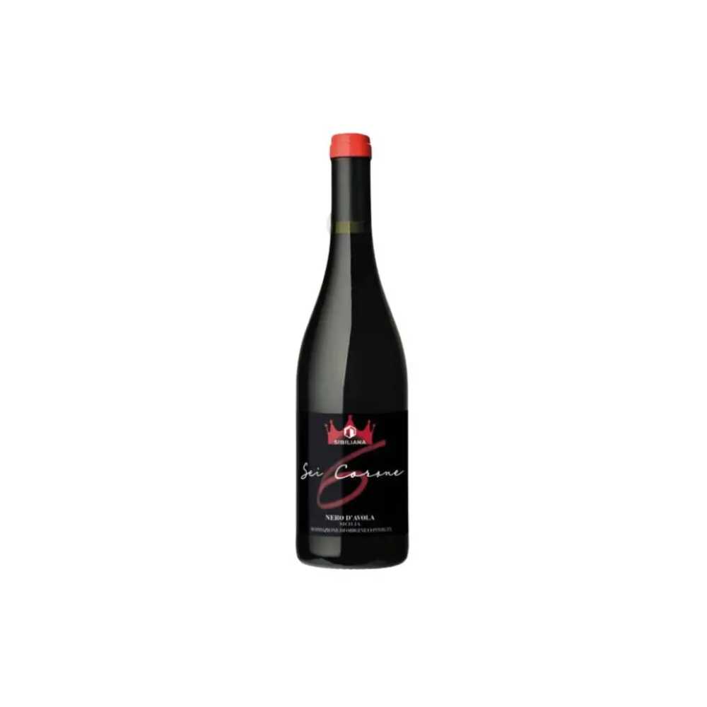 6 CORONE VINO NERO D’AVOLA C75