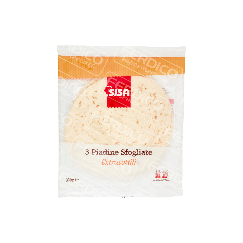 SISA PIADINA SOTTILE x 3 g.330