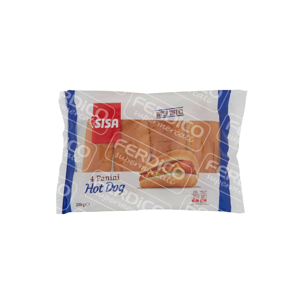 SISA PANINI HOT DOG 4PZ