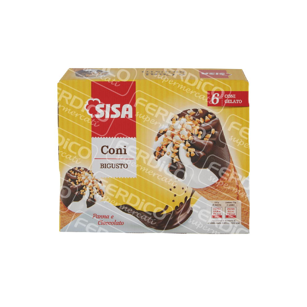 SISA CONO PANNA&CIOC.X6 GR.450