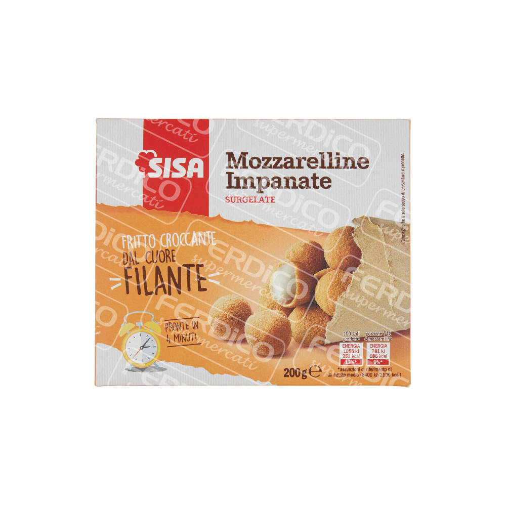 SISA MOZZARELLE IMPANATE GR200