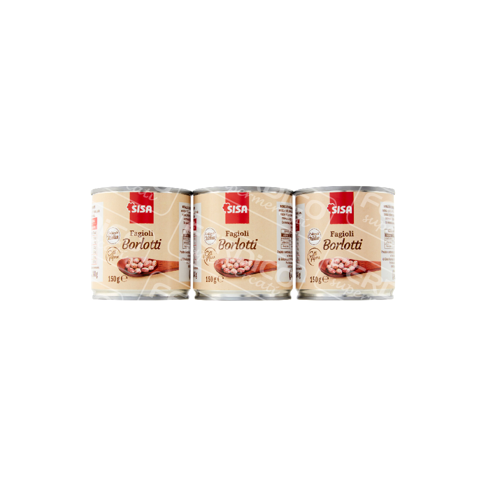 SISA FAGIOLI BORLOTTI GR.150X3