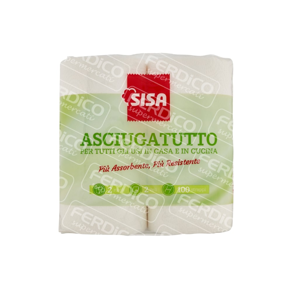 SISA ASCIUGATUTTO BIANCO X2