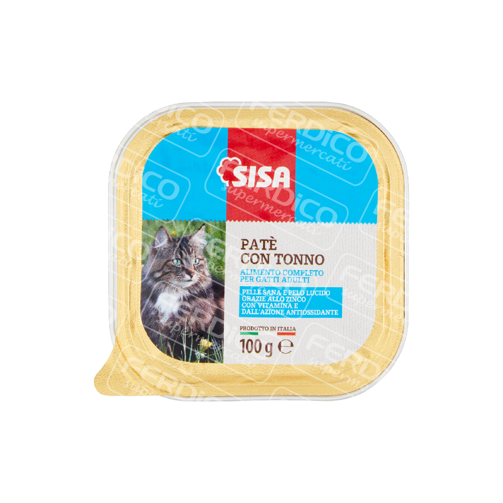 SISA PATE’GATTO TONNO 100GR