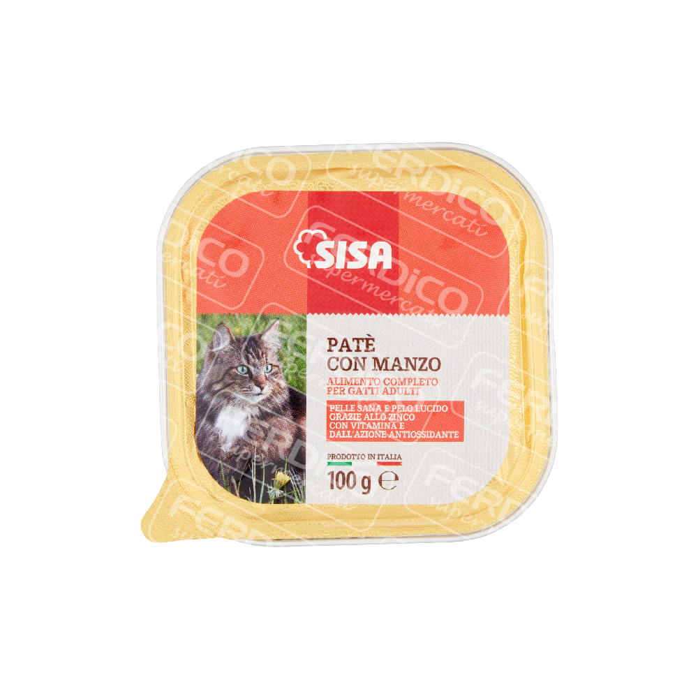 SISA PATE’ GATTO MANZO 100GR