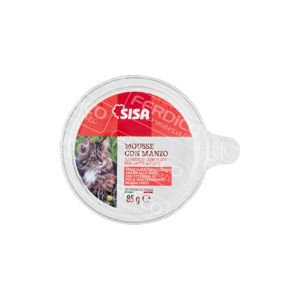 SISA MOUSSE GATTO MANZO 85GR