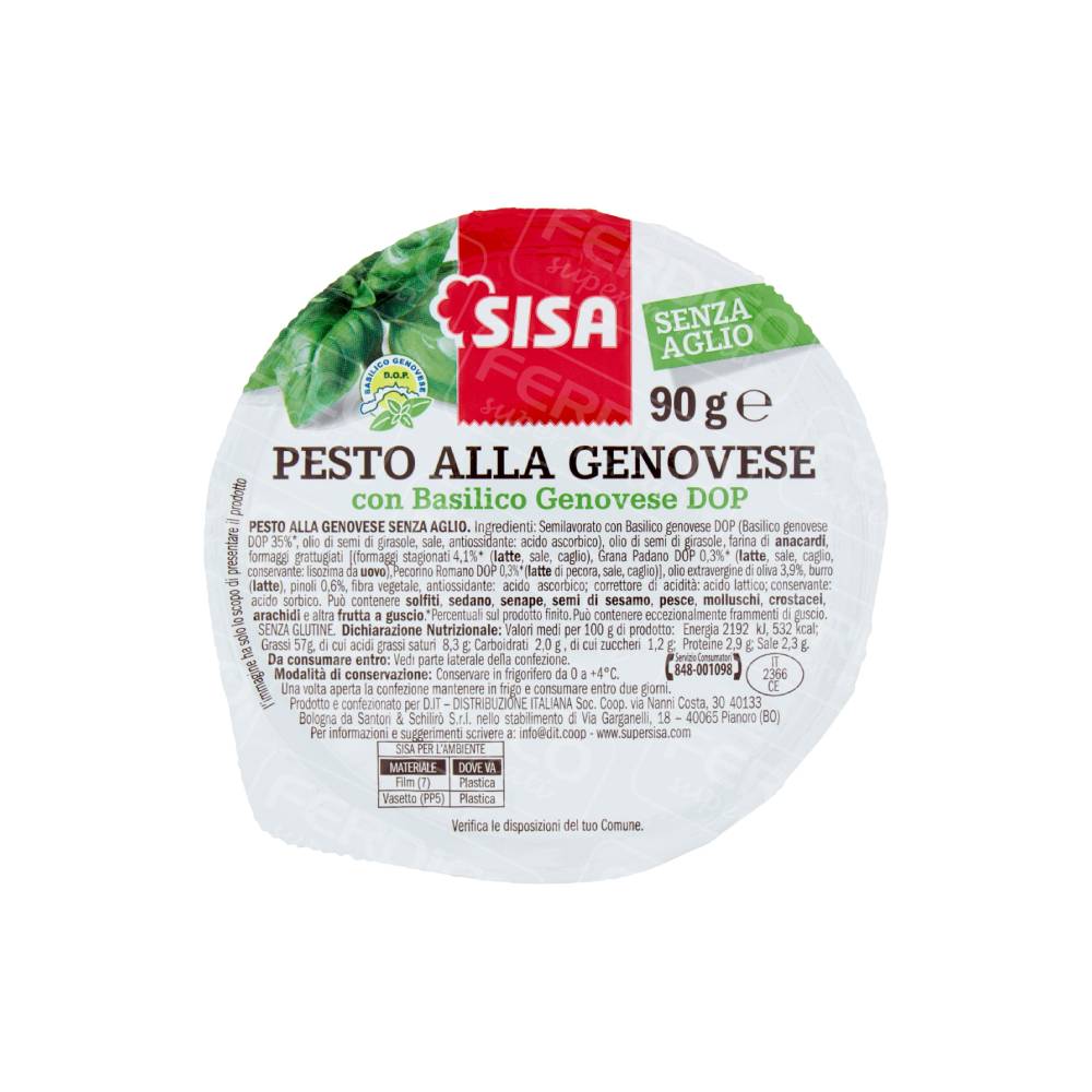 SISA PESTO GENOVESE S/AGL.G90