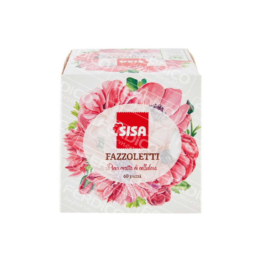 SISA FAZZOLETTI CUBO 3VELI X60