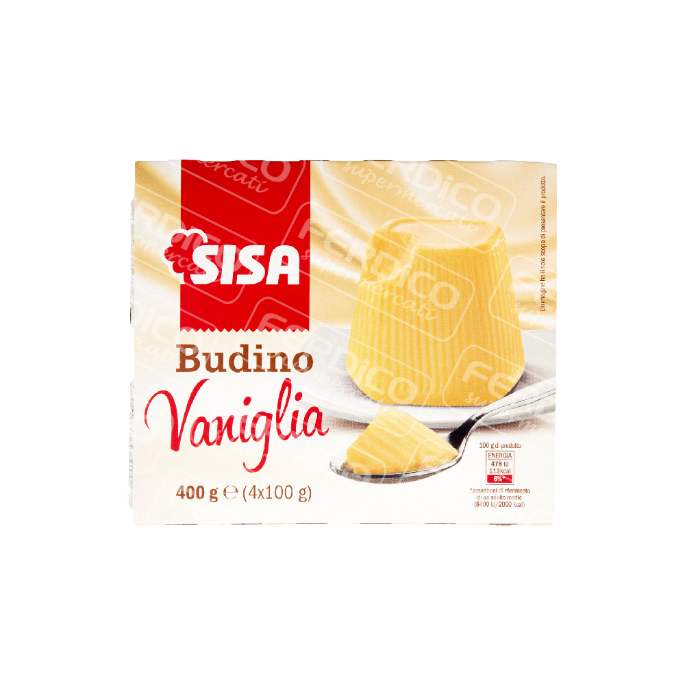 SISA BUDINO VANIGLIA GR.100X4