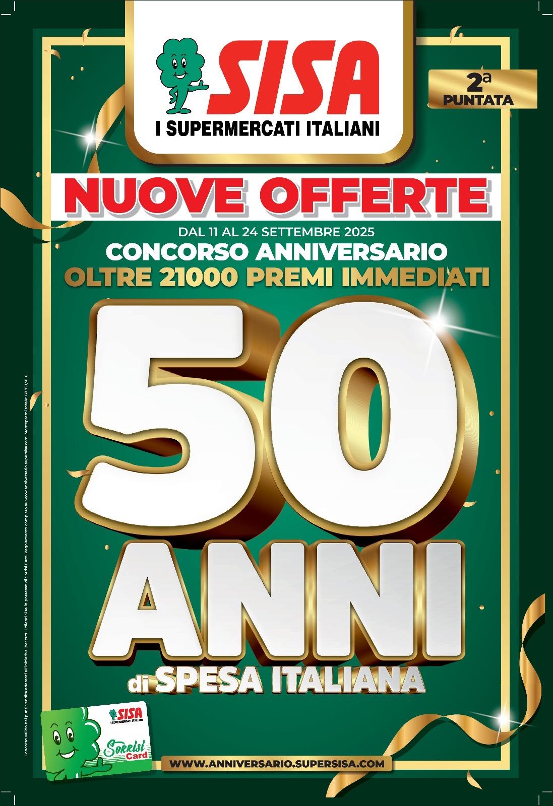 50 Anni di Spesa Italiana dall’11 al 24 Settembre